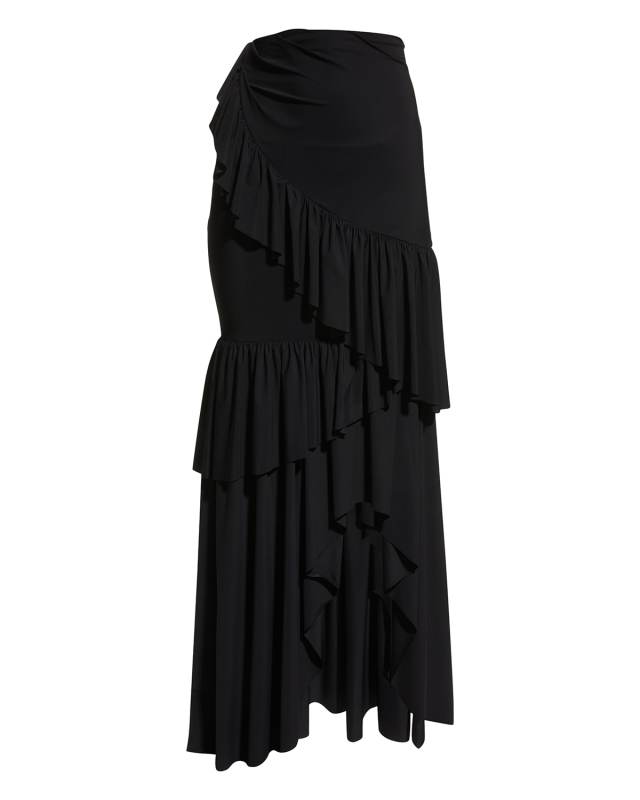 Leonarda Tiered Coverup Maxi Skirt